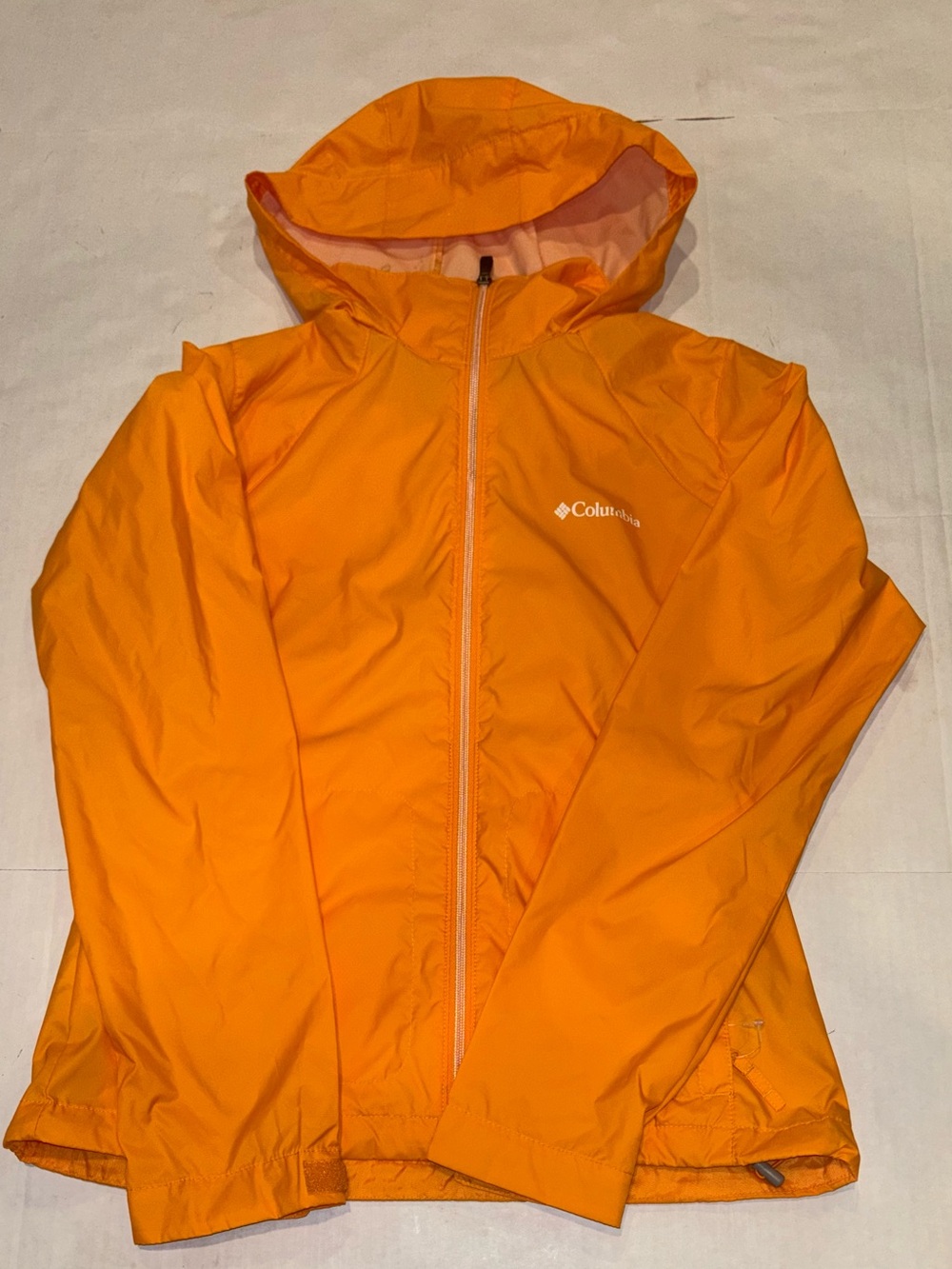 Columbia Women's Orange Hooded Shell Jacket